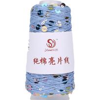DIY Pure Cotton Hand Knitting Thread Bead Hand Knitting Sequin Yarn Large Bead Spool Thread Decorative