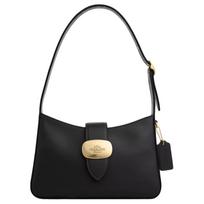 Coach Eliza 25 Arklių ir vežimų Metalinis Sagtis Odinė Pečių Rankinė Vidutinio Dydžio Moteriška Pečių Rankinė Juoda CAA93-IMBLK Basic Set (Bag+Dust Bag) black