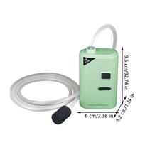 Air Pump Aquarium Portable Quiet USB Fish Tank Pump Fishing Aerator For Aquaculture Plants Pool Hydroponics Reptiles Pond Shrimp žalia