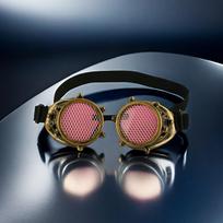 Steampunk Retro Goggles with Screw Gear Decoration – Perfect for Parties gray