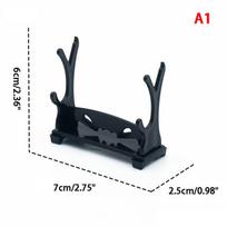 1pc Plastic Sword Stand Display Holder Samurai Sword Katana Wakizashi Tanto Knife Magic Wand Support Bracket Rack black