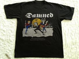 The Damned Vintage punk rare 80s Black Men S-234XL T-shirt E467 XXXL gray
