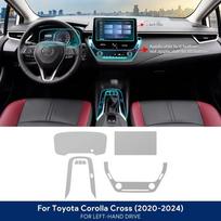 Interior TPU Film for Toyota Corolla Cross 2020 2021 2022 2023 2024 Car Protective Sticker 10.5in Navigation Screen Anti-scratch RA1 10.5in gray