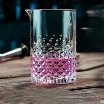 700ml Professional Glass Cocktail Shaker – Whisky Mixing Cup for Bartenders – Crystal Clear Bar Blending Tool brown