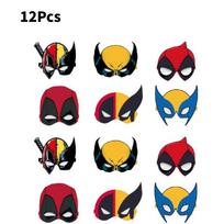 Deadpool And Wolverine Themed Paper Eyewear For Kids Party Decoration Fun Props black