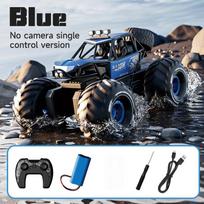 4DRC New Y10 Remote Control Car 2.4G Rc Boat Waterproof Amphibious Stunt Car 4WD All Terrain Truck Toys for Kids Birthday Gifts black
