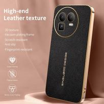 For OPPO Realme GT 8 8 Pro   premium electroplated lychee-textured phone case that’s shockproof and fingerprint-resistant For Realme GT 8 raudona