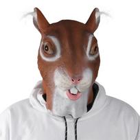 Mielos voverės kaukė Lateksinis gyvūno galvos apdangalas Juokingi kostiumai baro vakarėliams Rekvizitas modelio mielam pasirodymui Squirrel brown