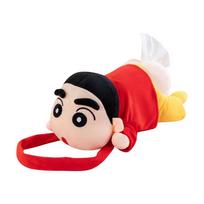 Crayon Shin Chan pliušinė lėlė, servetėlių dėžutės užvalkalas su PP medvilnės užpildu, namams ir dovanoms beige