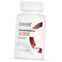 Riebaluose tirpūs vitaminai A, D, E ir K, ADEK, Ostrovit  (36250051) 200tab