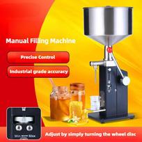 A03 Manual Paste Liquid Dual Use Filling machine Small Quantitative Cosmetics Dispenser Honey Lotion Bottle Filler A03（5-60ML） yellow
