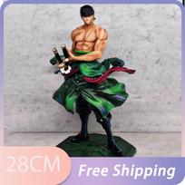 28cm Vienas Gabalas Anime Figūrėlė Roronoa Zoro Figūrėlė Zoro Figūrėlė Pvc Gk Statula Modelis Lėlės Kolekcija Stalo Dekoracija Žaislai Vaikams no box black