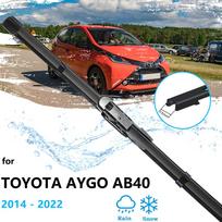 For Toyota Aygo AB40 Peugeot 108 Citroen C1 2014~2022 Front Rear Window Wiper Blades Cutter Set Car Cleaning Accessories Rear Wiper black