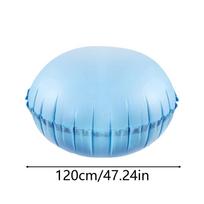 Baseino pagalvės 120x120cm Baseino pagalvė žiemojimui Lauko baseino plaukiojantis uždengimo komplektas su virve Vyrams Sodininkams balta