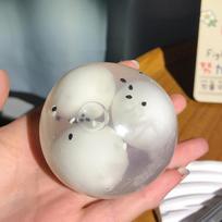 Creative Rice Dumpling Crispy Leather Ball Can Be Crushed Three Times Small Ball Giant Decompression Hand Ball Venting Toys white