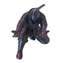 Ninja rašiklio laikiklis Stalo dekoracija Klūpantis ninja pieštukų laikiklis Šaunus 3D spausdintas rašiklio stovas Dovana paaugliams Berniukams Suaugusiems Biuro stalo aksesuaras juoda