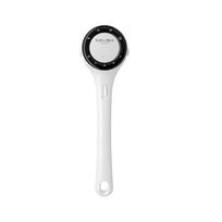 Cepillo de ducha eléctrico con mango largo, masajeador corporal automático para baño y exfoliación black
