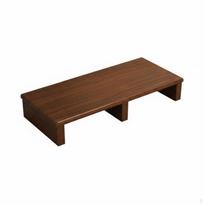 Low Footrest AntiSlip Pads Long Bench Versatile Footstool for Office Workers, Children, Kitchen, brown