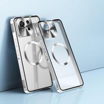 Push Up Detachable Case For ASUS ROG Phone 9 Pro FE Translucent Frosted Removable Backboard Metal Frame Bumper Grip Cover Asus ROG Phone 9 gray