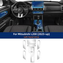 TPU Gear Shift Collar for Mitsubishi Triton L200 2025 2026 Anti-Scratch Navigation Screen Panel left hand drive juoda
