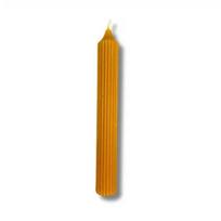 Simple decorative candle (striped) 100% beeswax