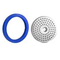 57mm Espresso Machine Group Filter Replacement Shower Screen with Sealing Rings Espresso Precisely Shower Enduring 1 gray