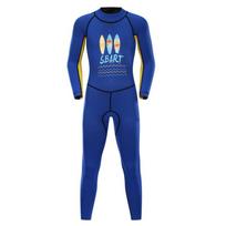 Kids 2mm Neoprene Wetsuit Long Sleeve Snorkeling Suit Boys Girls Swimming Diving Water Sports 3XL black