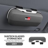 Automobilinis akinių dėklas Dėžutė Laikiklis akinukams nuo saulės Laikymas skydelyje Apsauginis rėmelis Dėžutė Klipsas akiniams Toyota GR Sport Rav4 Yaris Camry black