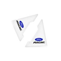 2/4 vnt. Silikoninis automobilio durų kampo apsaugos nuo susidūrimo lipdukas Ford Focus Fiesta Mondeo Mustang Kuga Ranger Ratui For Ford black