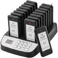 VEVOR Restorano Pager sistema, Belaidė 500m ilgio diapazono eilės laukimo signalizacija, Svečių kvietimo pyptukai su vibracija ir mirksėjimu 24 x 15.5 x 12 cm