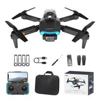 A8 Pro Foldable Drone with 4K Dual HD Camera, 4-Sided Obstacle Avoidance, Optical Flow Hover & Gesture Control RC Quadcopter double camera+1-battery