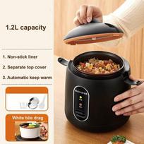 Xiaomi 1.2L Mini Rice Cooker Dormitory Low Power Electric Cooking Pot Non-stick Frying Pan Auto Keep Warm Multi-function Pot 220V KR balta