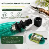 1Pc 7.5M Multi Directional Sprinkler Soaker Hose Durable Flat Water Saving Tubing For Garden Lawn Plant Watering A3 black