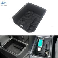 Car Center Armrest Glove Box Card Phone Coin Holder Organizer Storage Box For VW Golf 8 MK8 GTI GTE black