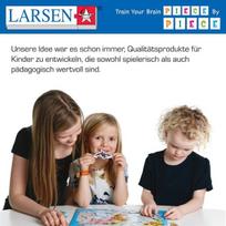 Larsen ea3 kalėdinė mugė – dėlionė i kalėdinė dėlionė su 140 detalių i klasikinės kalėdinės dėlionės i rėmelio dėlionė kalėdoms nuo 6 metų