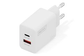 Digitus DA-10300 USB įkroviklis 20 W 1x USB-A, 1x USB-C® baltas