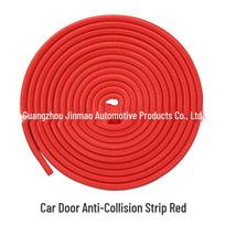 Car Door Edge Anti-Collision Decorative Strip - Scratch Protection Rubber 1 meter red