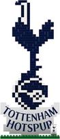 Oficialiai licencijuotas Foco Tottenham Hotspur Brxlz 3d futbolo klubo herbo logotipo konstravimo rinkinys