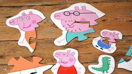 Barbo Toys - Peppa Pig - dėlionė 'family Deco' - 5 dėlionės viename - 18 dalių dėlionė vaikams nuo 3 metų - oficiali Peppa Pig