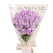 Fun Crafting Process with Twisted Tulip Bouquet DIY Kit Create Lasting Memories pink