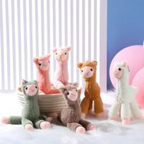 Zomiboo 6 mini alpakų pliušinių žaislų rinkinys, 20 cm pliušinės alpakų lėlės, mielas mažas lamos pliušinis žaislas, mini dekoracija berniukams mergaitėms gimtadienio vestuvių vakarėlių dovanų maišeliams užpildyti, raktų pakabukas