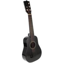 Žaislinė gitara plonais skirsniais gitara mažylis vaikas foto ukulele