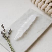 Selenite Wand Double Terminated Spiral 16 cm