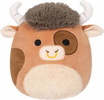Squishmallows Sqcr02407 Shep the Brown Bull 30 cm oficialus Kelly Toys pliušinis itin minkštas žaislas