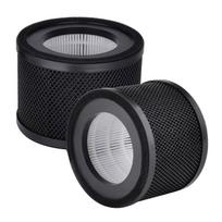 Suderinamas su TaoTronics TT-AP001 oro valytuvo filtravimo kasetėmis, sulaikančiomis smulkias daleles, True HEPA filtravimo sistema, 2 vnt. 1 gray