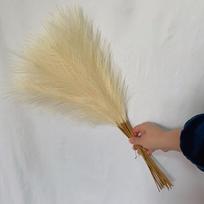 15/30 PCS Fluffy Pampas Grass Artificial Flowers Boho Wedding Bouquet Fake Plants Reed Home Vase Decor 10pcs brown