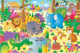 Galt Toys didelė grindų dėlionė Jungle