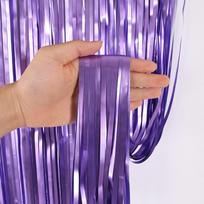 Stunning 3 Meter Decorative Satin Rain Stream Curtain For Various Celebration Themes Purple Matte Silk beige