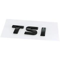 YKPSC1 3D ABS Chrome Black Logo TSI Emblem Letters Car Trunk Badge For VW Polo Jetta Golf 4 5 6 7 8 MK4 MK6 MK7 TSI Sticker Accessories red