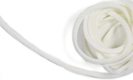Matsa Ce/0000 25m apvali virvė 5mm minkšta elastinė virvelė apyrankėms, plaukų gumelėms, rankdarbiams, drabužiams, siuvimui, ecru